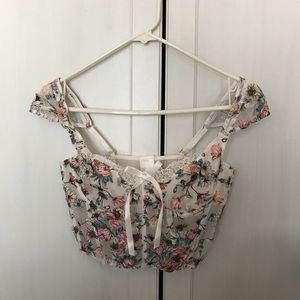 Victoria’s Secret floral bustier